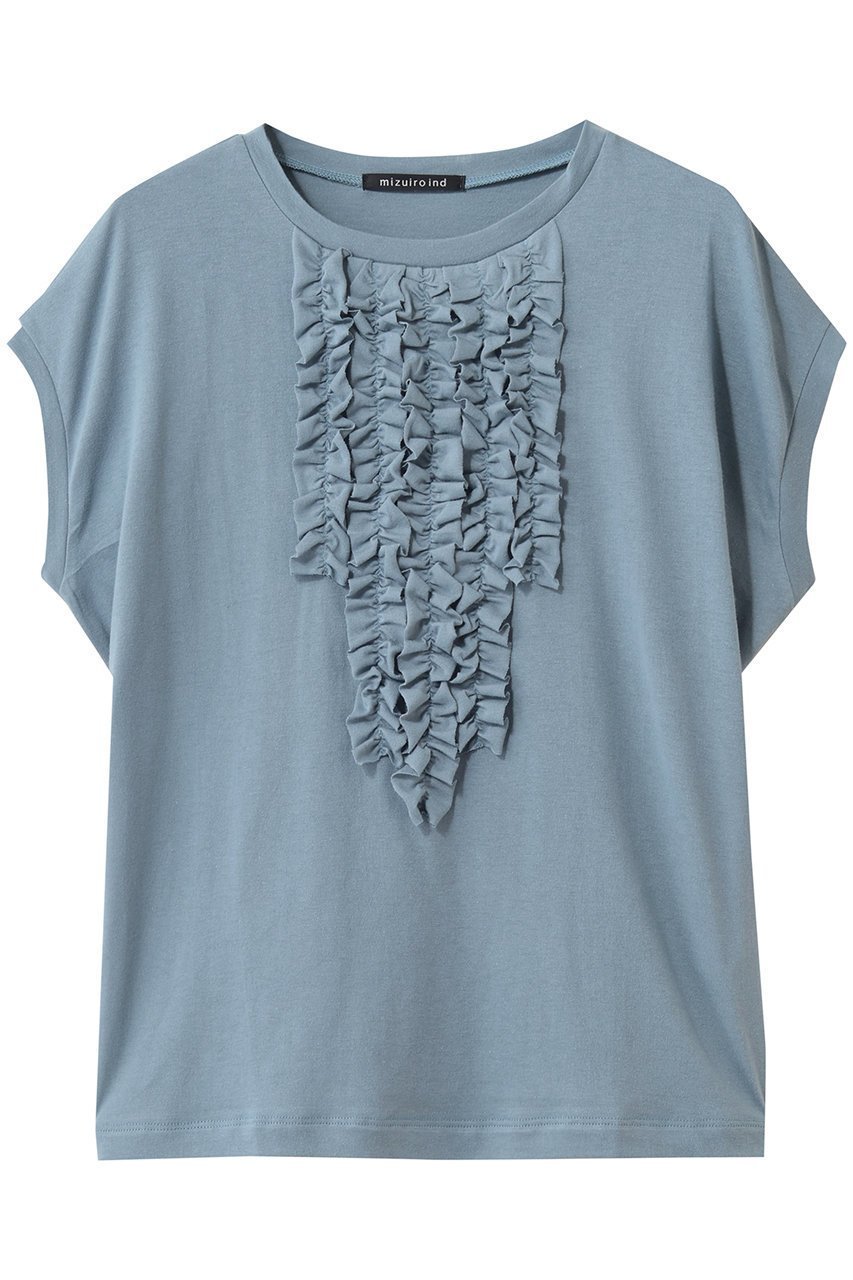 【ミズイロ インド/mizuiro ind】のfrenck slv frill P/O プルオーバー インテリア・キッズ・メンズ・レディースファッション・服の通販 founy(ファニー) ファッション Fashion レディースファッション Fashion for Women トップス・カットソー Cut & Sew Tops シャツ・ブラウス・オフィスカジュアル Elegant Blouses & Button-Ups ロングTシャツ・Tシャツ Longline T-Shirts & Tees カジュアルプルオーバー・ニットトップス Pullovers & Knit Tops / Casual Pullovers カットソー・ベーシックTシャツ Cut-and-Sewn Tops / Stretch Tees & Basics ショート Short, Short Length スリーブ Sleeve, Long Sleeve / Short Sleeve フリル Frill, Ruffle フレンチ French, French Style フロント Front, Front Design 新作・新入荷 New Arrivals / New In l.blue|ID: prp329100004916891 ipo3291000000036862609