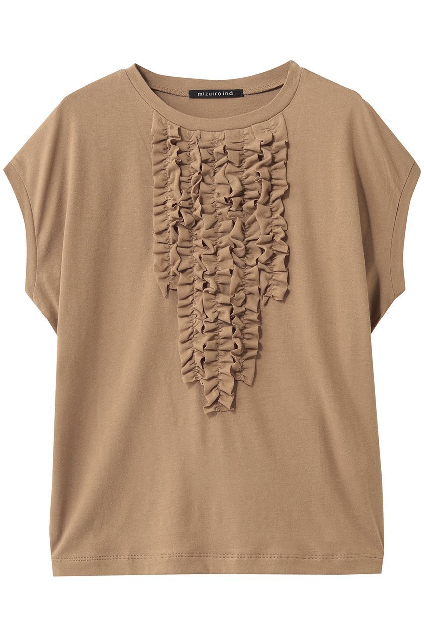 【ミズイロ インド/mizuiro ind】のfrenck slv frill P/O プルオーバー インテリア・キッズ・メンズ・レディースファッション・服の通販 founy(ファニー) ファッション Fashion レディースファッション Fashion for Women トップス・カットソー Cut & Sew Tops シャツ・ブラウス・オフィスカジュアル Elegant Blouses & Button-Ups ロングTシャツ・Tシャツ Longline T-Shirts & Tees カジュアルプルオーバー・ニットトップス Pullovers & Knit Tops / Casual Pullovers カットソー・ベーシックTシャツ Cut-and-Sewn Tops / Stretch Tees & Basics ショート Short, Short Length スリーブ Sleeve, Long Sleeve / Short Sleeve フリル Frill, Ruffle フレンチ French, French Style フロント Front, Front Design 新作・新入荷 New Arrivals / New In d.brown|ID: prp329100004916891 ipo3291000000036862610