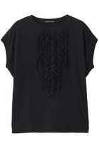 【ミズイロ インド/mizuiro ind】のfrenck slv frill P/O プルオーバー 人気、トレンドファッション・服の通販 founy(ファニー) ファッション Fashion レディースファッション Fashion for Women トップス・カットソー Cut & Sew Tops シャツ・ブラウス・オフィスカジュアル Elegant Blouses & Button-Ups ロングTシャツ・Tシャツ Longline T-Shirts & Tees カジュアルプルオーバー・ニットトップス Pullovers & Knit Tops / Casual Pullovers カットソー・ベーシックTシャツ Cut-and-Sewn Tops / Stretch Tees & Basics ショート Short, Short Length スリーブ Sleeve, Long Sleeve / Short Sleeve フリル Frill, Ruffle フレンチ French, French Style フロント Front, Front Design 新作・新入荷 New Arrivals / New In thumbnail black|ID: prp329100004916891 ipo3291000000036862611