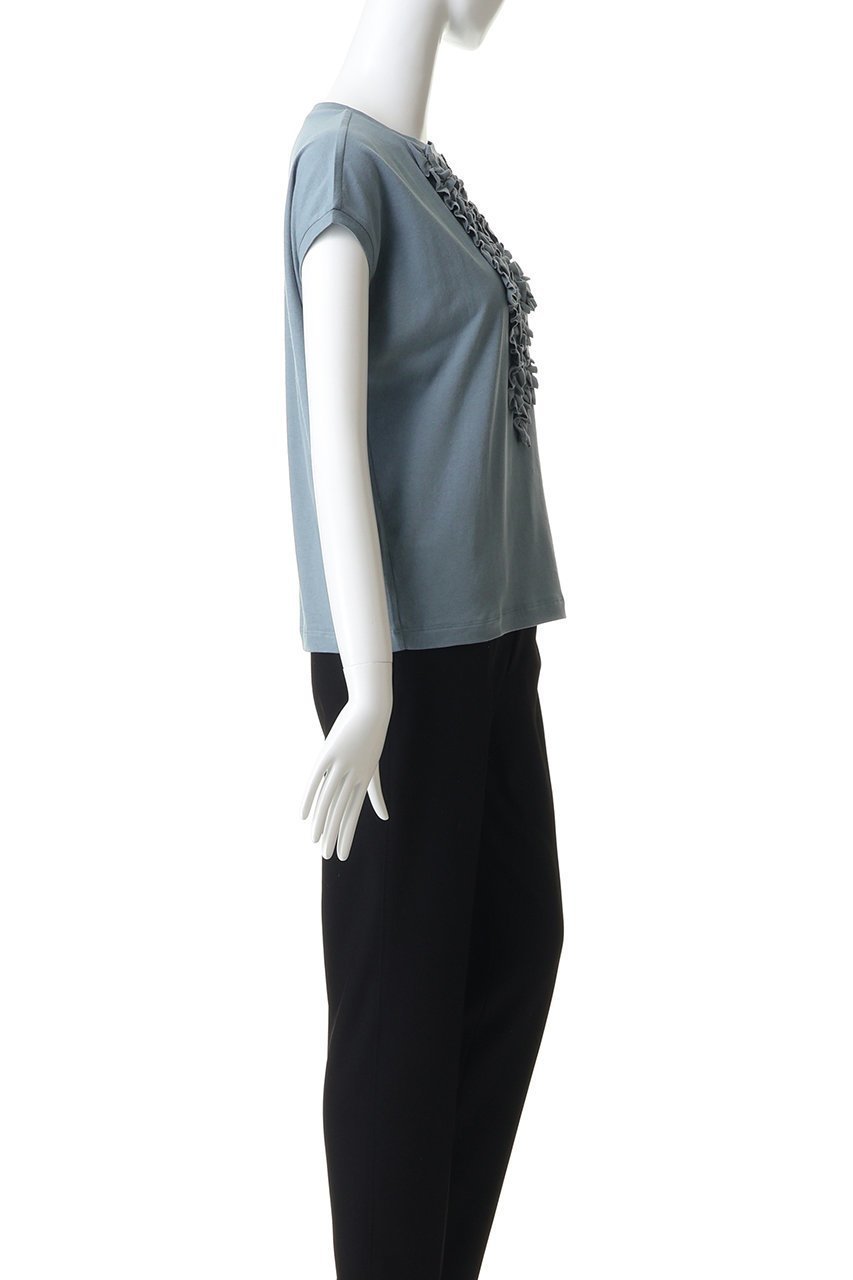 【ミズイロ インド/mizuiro ind】のfrenck slv frill P/O プルオーバー 人気、トレンドファッション・服の通販 founy(ファニー) ファッション Fashion レディースファッション Fashion for Women トップス・カットソー Cut & Sew Tops シャツ・ブラウス・オフィスカジュアル Elegant Blouses & Button-Ups ロングTシャツ・Tシャツ Longline T-Shirts & Tees カジュアルプルオーバー・ニットトップス Pullovers & Knit Tops / Casual Pullovers カットソー・ベーシックTシャツ Cut-and-Sewn Tops / Stretch Tees & Basics ショート Short, Short Length スリーブ Sleeve, Long Sleeve / Short Sleeve フリル Frill, Ruffle フレンチ French, French Style フロント Front, Front Design 新作・新入荷 New Arrivals / New In other-3|ID: prp329100004916891 ipo3291000000036862613