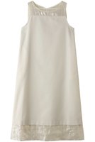 【ミディウミソリッド/MIDIUMISOLID】のn/slv OP with foil print organdy ワンピース 人気、トレンドファッション・服の通販 founy(ファニー) ファッション Fashion レディースファッション Fashion for Women ワンピース Dresses チュニック Tunic Tops & Dresses シアー Sheer, See-Through シンプル Simple, Minimal チュニック Tunic, Long Top デコルテ Décolleté, Neckline ドッキング Docking, Mixed Material ノースリーブ Sleeveless, No-Sleeve パーティ Party, Party Style プリント Print, Printed Pattern ロング Long, Long-Length 新作・新入荷 New Arrivals / New In |ID:prp329100004916893