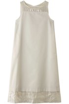 【ミディウミソリッド/MIDIUMISOLID】のn/slv OP with foil print organdy ワンピース ivory|ID: prp329100004916893 ipo3291000000036862624