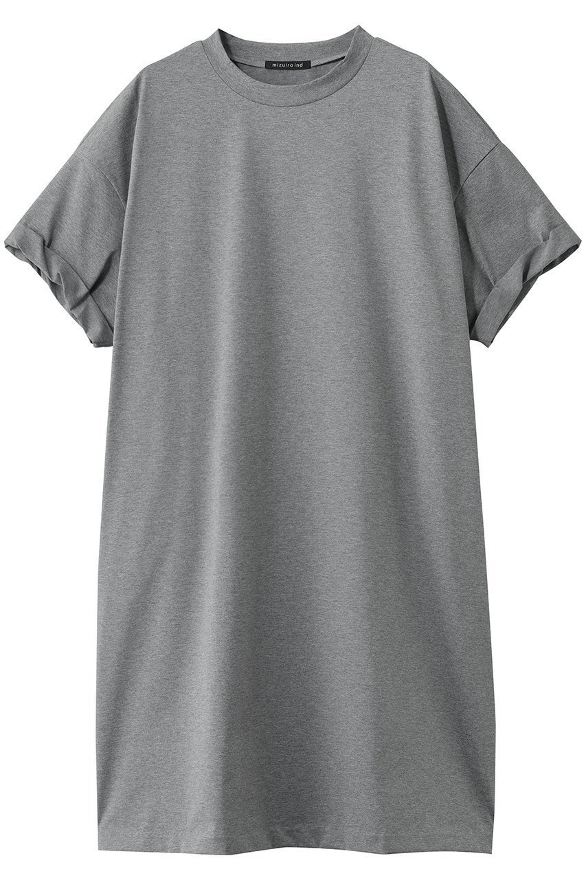 【ミズイロ インド/mizuiro ind】のroll up slv wide OP ワンピース インテリア・キッズ・メンズ・レディースファッション・服の通販 founy(ファニー) ファッション Fashion レディースファッション Fashion for Women ワンピース Dresses チュニック Tunic Tops & Dresses シンプル Simple, Minimal チュニック Tunic, Long Top ロング Long, Long-Length 新作・新入荷 New Arrivals / New In gray|ID: prp329100004916894 ipo3291000000036862634