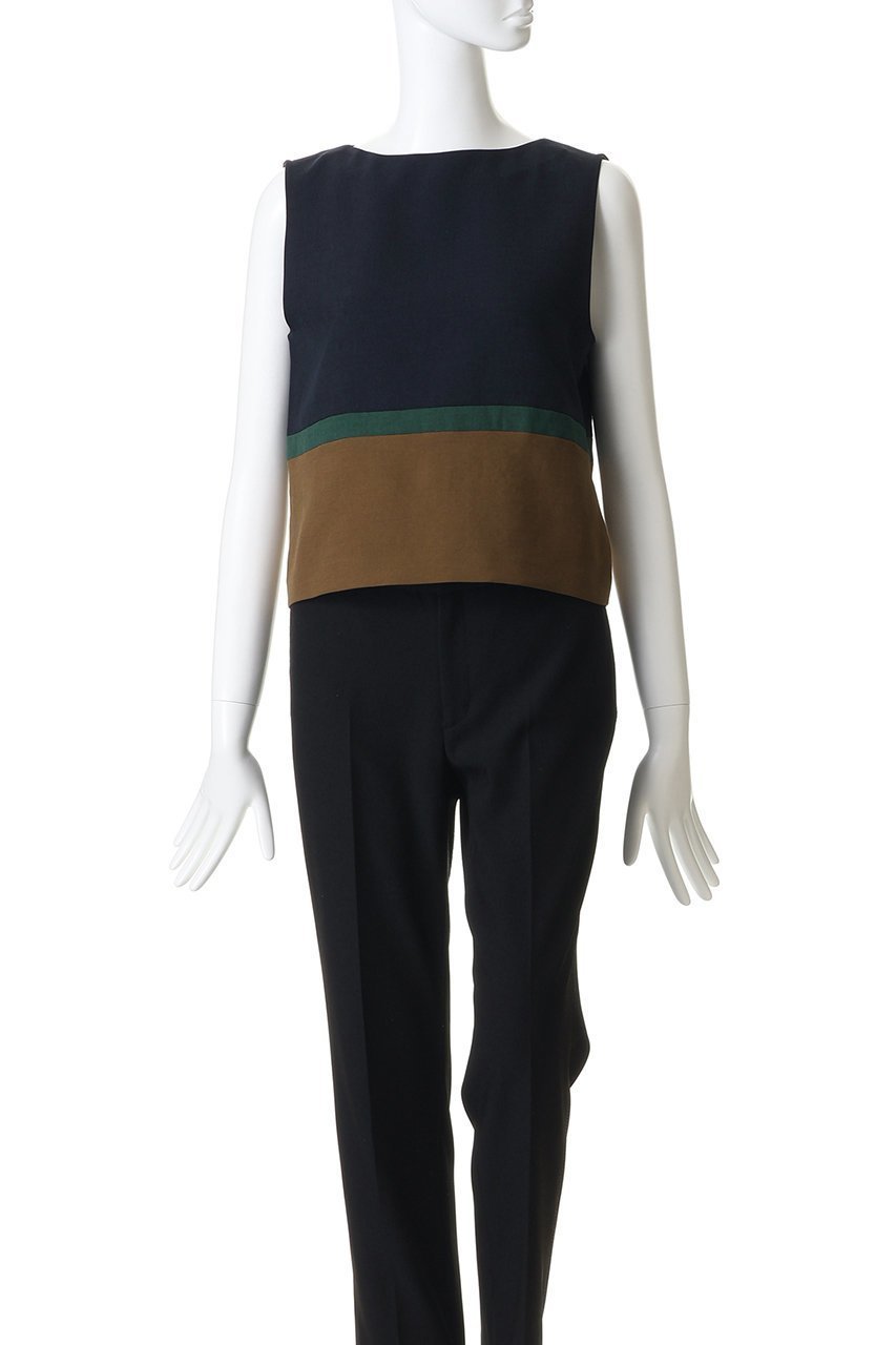 【ティアラ/Tiara】のカラーブロックブラウス 人気、トレンドファッション・服の通販 founy(ファニー) 　ファッション　Fashion　レディースファッション　Fashion for Women　トップス・カットソー　Cut & Sew Tops　キャミソール&ノースリーブ　Camisoles & Sleeveless Tops　シャツ・ブラウス・オフィスカジュアル　Elegant Blouses & Button-Ups　シンプル　Simple, Minimal　ジャケット　Jacket, Outerwear　ノースリーブ　Sleeveless, No-Sleeve　ブロック　Block, Solid Block Pattern　ボトム　Bottoms, Lower Wear　エレガント 上品　Elegant　夏　Summer　新作・新入荷　New Arrivals / New In　other-2|ID: prp329100004916895 ipo3291000000036862643