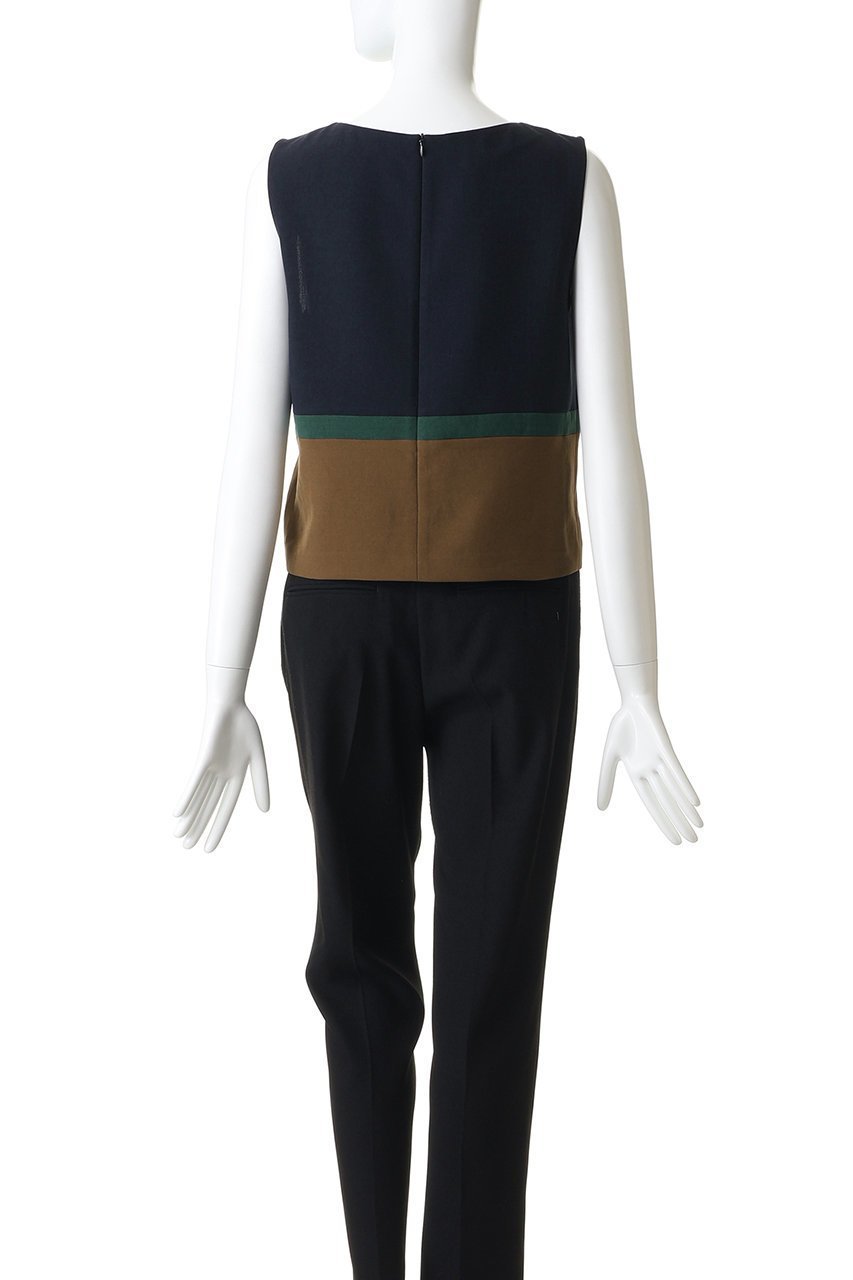 【ティアラ/Tiara】のカラーブロックブラウス 人気、トレンドファッション・服の通販 founy(ファニー) 　ファッション　Fashion　レディースファッション　Fashion for Women　トップス・カットソー　Cut & Sew Tops　キャミソール&ノースリーブ　Camisoles & Sleeveless Tops　シャツ・ブラウス・オフィスカジュアル　Elegant Blouses & Button-Ups　シンプル　Simple, Minimal　ジャケット　Jacket, Outerwear　ノースリーブ　Sleeveless, No-Sleeve　ブロック　Block, Solid Block Pattern　ボトム　Bottoms, Lower Wear　エレガント 上品　Elegant　夏　Summer　新作・新入荷　New Arrivals / New In　other-4|ID: prp329100004916895 ipo3291000000036862645