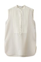 【ベイジ,/BEIGE,】のGOSHE(ゴシェ)/サテン切替 シアースタンドブラウス Ecru|ID: prp329100004916896 ipo3291000000036862648