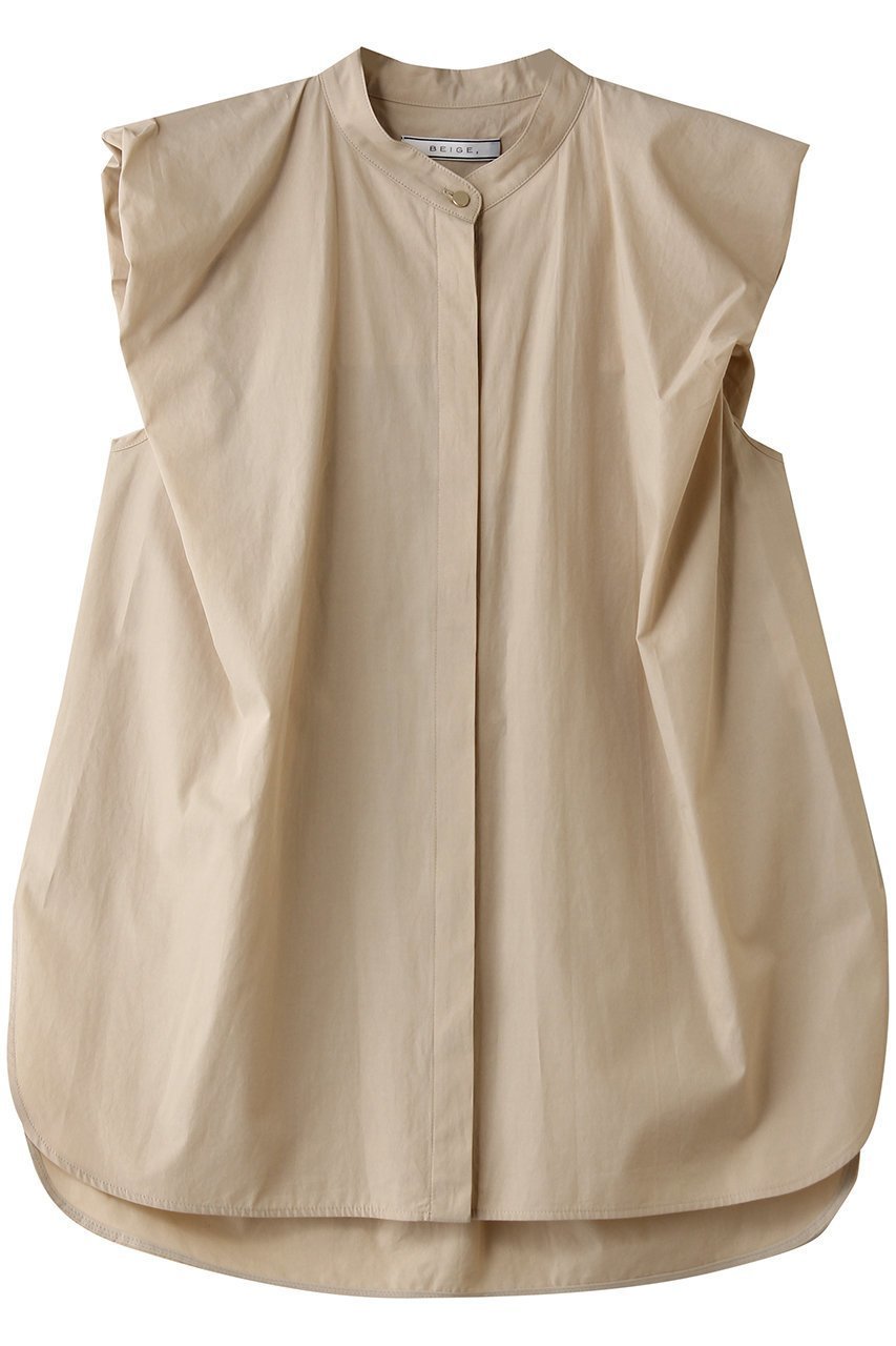 【ベイジ,/BEIGE,】のMALLOW(マロウ)/コットンタック バルーンスリーブブラウス インテリア・キッズ・メンズ・レディースファッション・服の通販 founy(ファニー) 　ファッション　Fashion　レディースファッション　Fashion for Women　トップス・カットソー　Cut & Sew Tops　シャツ・ブラウス・オフィスカジュアル　Elegant Blouses & Button-Ups　ショート　Short, Short Length　スリーブ　Sleeve, Long Sleeve / Short Sleeve　バルーン　Balloon, Balloon Silhouette　フレア　Flare, Flared　ブロード　Broadcloth, Fine Cotton　新作・新入荷　New Arrivals / New In　Beige|ID: prp329100004916898 ipo3291000000036862664