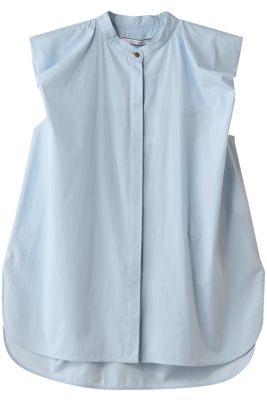 【ベイジ,/BEIGE,】のMALLOW(マロウ)/コットンタック バルーンスリーブブラウス インテリア・キッズ・メンズ・レディースファッション・服の通販 founy(ファニー) 　ファッション　Fashion　レディースファッション　Fashion for Women　トップス・カットソー　Cut & Sew Tops　シャツ・ブラウス・オフィスカジュアル　Elegant Blouses & Button-Ups　ショート　Short, Short Length　スリーブ　Sleeve, Long Sleeve / Short Sleeve　バルーン　Balloon, Balloon Silhouette　フレア　Flare, Flared　ブロード　Broadcloth, Fine Cotton　新作・新入荷　New Arrivals / New In　Sax|ID: prp329100004916898 ipo3291000000036862665