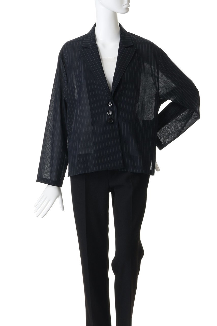 【ミディウミソリッド/MIDIUMISOLID】のsheer tailored shirt JK ジャケット 人気、トレンドファッション・服の通販 founy(ファニー) ファッション Fashion レディースファッション Fashion for Women アウター Coat / Outerwear Collection レディースジャケット・軽アウター Jackets おすすめ Recommended / Our Picks カーディガン Cardigan, Knitwear シンプル Simple, Minimal ジャケット Jacket, Outerwear ストライプ Stripe, Striped Pattern エレガント 上品 Elegant 夏 Summer 新作・新入荷 New Arrivals / New In other-2|ID: prp329100004916899 ipo3291000000036862674