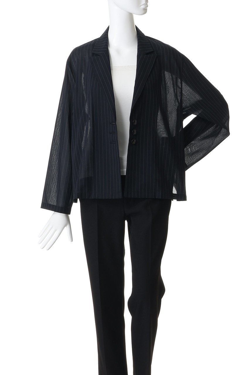 【ミディウミソリッド/MIDIUMISOLID】のsheer tailored shirt JK ジャケット 人気、トレンドファッション・服の通販 founy(ファニー) ファッション Fashion レディースファッション Fashion for Women アウター Coat / Outerwear Collection レディースジャケット・軽アウター Jackets おすすめ Recommended / Our Picks カーディガン Cardigan, Knitwear シンプル Simple, Minimal ジャケット Jacket, Outerwear ストライプ Stripe, Striped Pattern エレガント 上品 Elegant 夏 Summer 新作・新入荷 New Arrivals / New In other-7|ID: prp329100004916899 ipo3291000000036862679