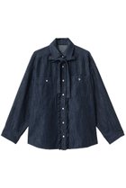 【ミュベール/MUVEIL】のデニムブラウス ネイビー|ID: prp329100004916900 ipo3291000000036862682