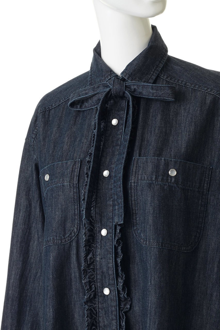 【ミュベール/MUVEIL】のデニムブラウス 人気、トレンドファッション・服の通販 founy(ファニー) ファッション Fashion レディースファッション Fashion for Women トップス・カットソー Cut & Sew Tops シャツ・ブラウス・オフィスカジュアル Elegant Blouses & Button-Ups エレガント 上品 Elegant ギャザー Gathered, Ruffled スリーブ Sleeve, Long Sleeve / Short Sleeve デニム Denim, Jeans Material ロング Long, Long-Length 新作・新入荷 New Arrivals / New In other-5|ID: prp329100004916900 ipo3291000000036862686