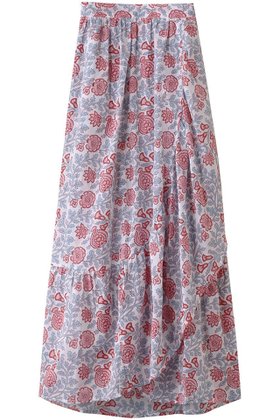 【エスゼット ブロックプリント/SZ Blockprints】のLONG WRAP SKIRT SIMI ラップスカート 人気、トレンドファッション・服の通販 founy(ファニー) ファッション Fashion レディースファッション Fashion for Women スカート Skirts ロングスカート Long Skirts / Maxi & Midi Skirts エアリー Airy Texture カットソー Cut and Sewn Top シアー Sheer, See-Through フラワー Flower, Floral ラップ Wrap, Wrap Design ロング Long, Long-Length |ID:prp329100004916960