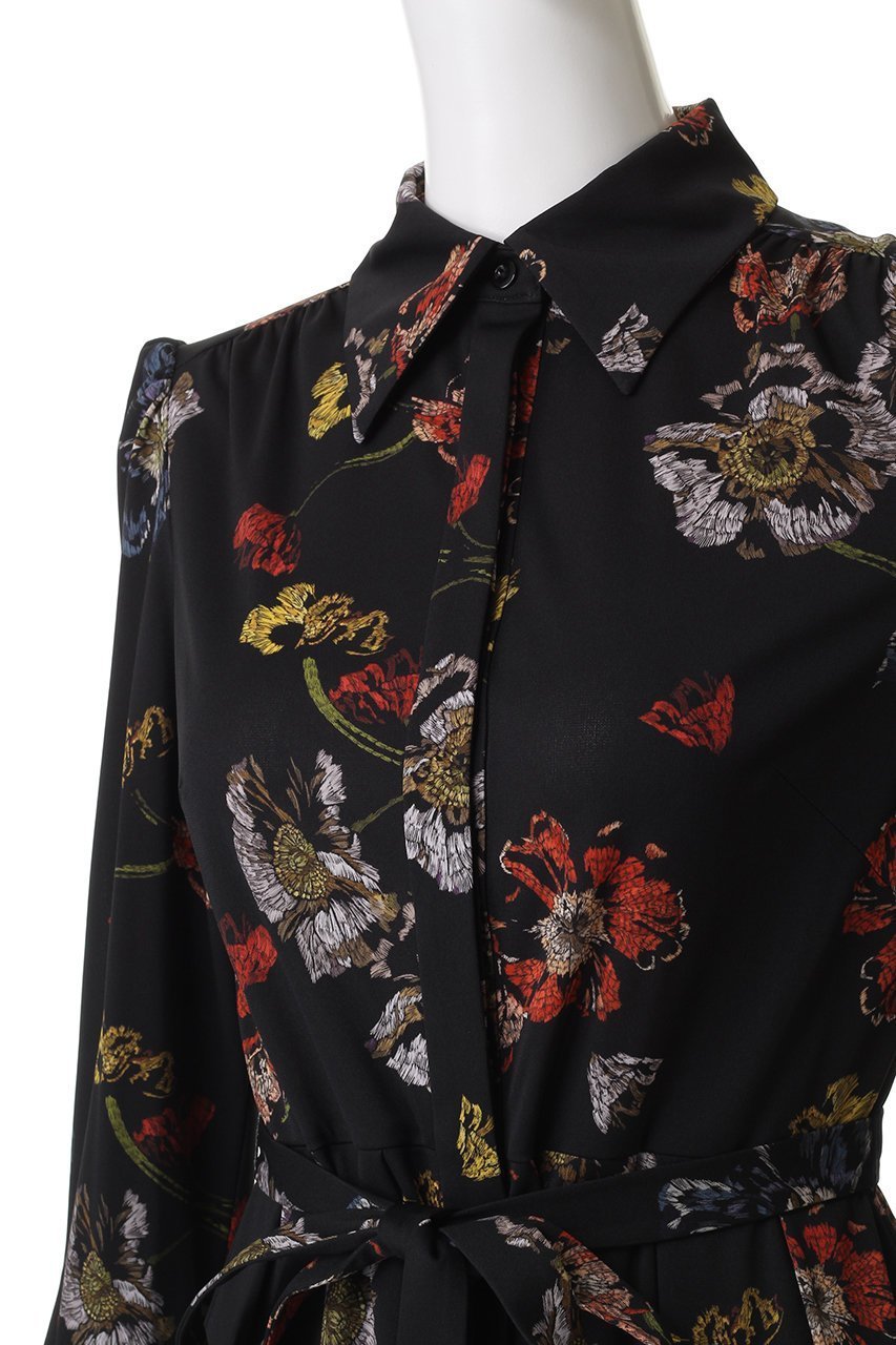 【コルコバード/CORCOVADO】のジャージーシャツドレス 人気、トレンドファッション・服の通販 founy(ファニー) 　ファッション　Fashion　レディースファッション　Fashion for Women　ワンピース　Dresses　フォーマル・パーティードレス・結婚式用ドレス　Elegant & Casual Dresses　チュニック　Tunic Tops & Dresses　チュニック　Tunic, Long Top　ドレス　Dress, One-Piece　プリント　Print, Printed Pattern　リボン　Ribbon, Bow　エレガント 上品　Elegant　other-5|ID: prp329100004916964 ipo3291000000036865295