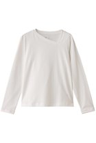 【ミディウミソリッド/MIDIUMISOLID】のasymmetry neck PO.S プルオーバー 人気、トレンドファッション・服の通販 founy(ファニー) ファッション Fashion レディースファッション Fashion for Women トップス・カットソー Cut & Sew Tops シャツ・ブラウス・オフィスカジュアル Elegant Blouses & Button-Ups ロングTシャツ・Tシャツ Longline T-Shirts & Tees カジュアルプルオーバー・ニットトップス Pullovers & Knit Tops / Casual Pullovers カットソー・ベーシックTシャツ Cut-and-Sewn Tops / Stretch Tees & Basics アシンメトリー Asymmetrical Style インナー Innerwear コンパクト Compact, Small Size スリーブ Sleeve, Long Sleeve / Short Sleeve ベーシック Basic, Essential ロング Long, Long-Length thumbnail off white|ID: prp329100004916969 ipo3291000000036865420