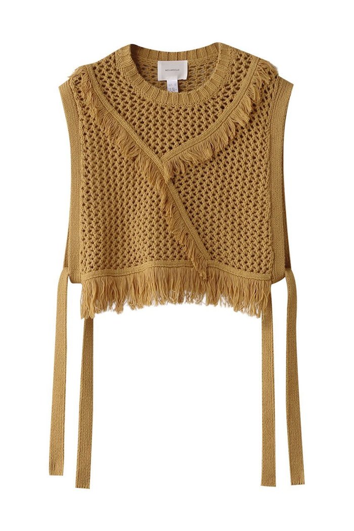 【ミディウミソリッド/MIDIUMISOLID】のside ribbon fringe mesh vest.S ベスト インテリア・キッズ・メンズ・レディースファッション・服の通販 founy(ファニー) https://founy.com/ ファッション Fashion レディースファッション Fashion for Women アウター Coat / Outerwear Collection レディースジャケット・軽アウター Jackets アシンメトリー Asymmetrical Style ジャケット Jacket, Outerwear フリンジ Fringe, Tassel ベスト Vest, Waistcoat メッシュ Mesh, Net Fabric |ID: prp329100004916971 ipo3291000000036865465