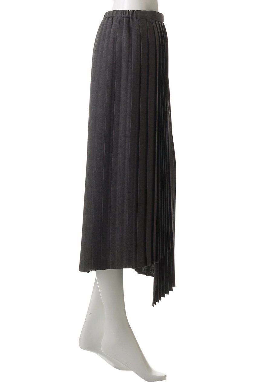 【ミディウミソリッド/MIDIUMISOLID】のasymmetry hem wrap pleats SK.S スカート 人気、トレンドファッション・服の通販 founy(ファニー) 　ファッション　Fashion　レディースファッション　Fashion for Women　スカート　Skirts　ロングスカート　Long Skirts / Maxi & Midi Skirts　アシンメトリー　Asymmetrical Style　エレガント 上品　Elegant　プリーツ　Pleats, Pleated　ヘムライン　Hemline, Bottom Cut　ロング　Long, Long-Length　other-3|ID: prp329100004916973 ipo3291000000036865514