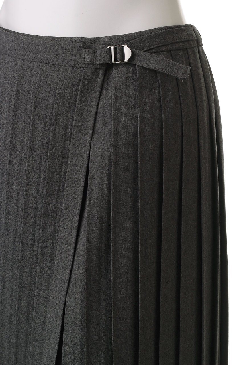 【ミディウミソリッド/MIDIUMISOLID】のasymmetry hem wrap pleats SK.S スカート 人気、トレンドファッション・服の通販 founy(ファニー) 　ファッション　Fashion　レディースファッション　Fashion for Women　スカート　Skirts　ロングスカート　Long Skirts / Maxi & Midi Skirts　アシンメトリー　Asymmetrical Style　エレガント 上品　Elegant　プリーツ　Pleats, Pleated　ヘムライン　Hemline, Bottom Cut　ロング　Long, Long-Length　other-5|ID: prp329100004916973 ipo3291000000036865516