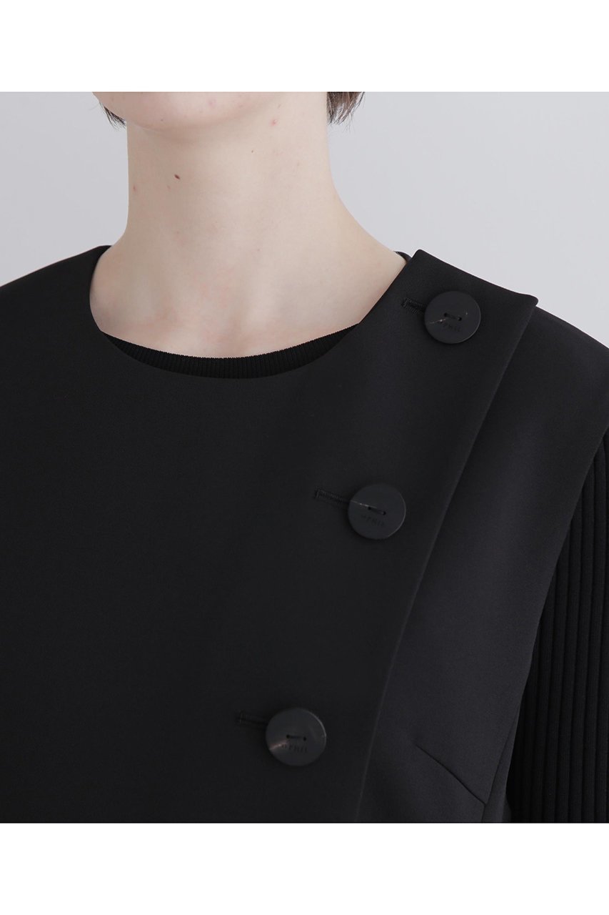 【ル フィル/LE PHIL】のジレロングワンピース 人気、トレンドファッション・服の通販 founy(ファニー) 　ファッション　Fashion　レディースファッション　Fashion for Women　アウター　Coat / Outerwear Collection　ワンピース　Dresses　チュニック　Tunic Tops & Dresses　クラシック　Classic, Timeless Style　ダブル　Double, Double-Breasted　チュニック　Tunic, Long Top　ハイネック　High Neck, Mock Neck　バランス　Balance, Style Balance　フロント　Front, Front Design　ロング　Long, Long-Length　エレガント 上品　Elegant　other-5|ID: prp329100004916980 ipo3291000000036865633