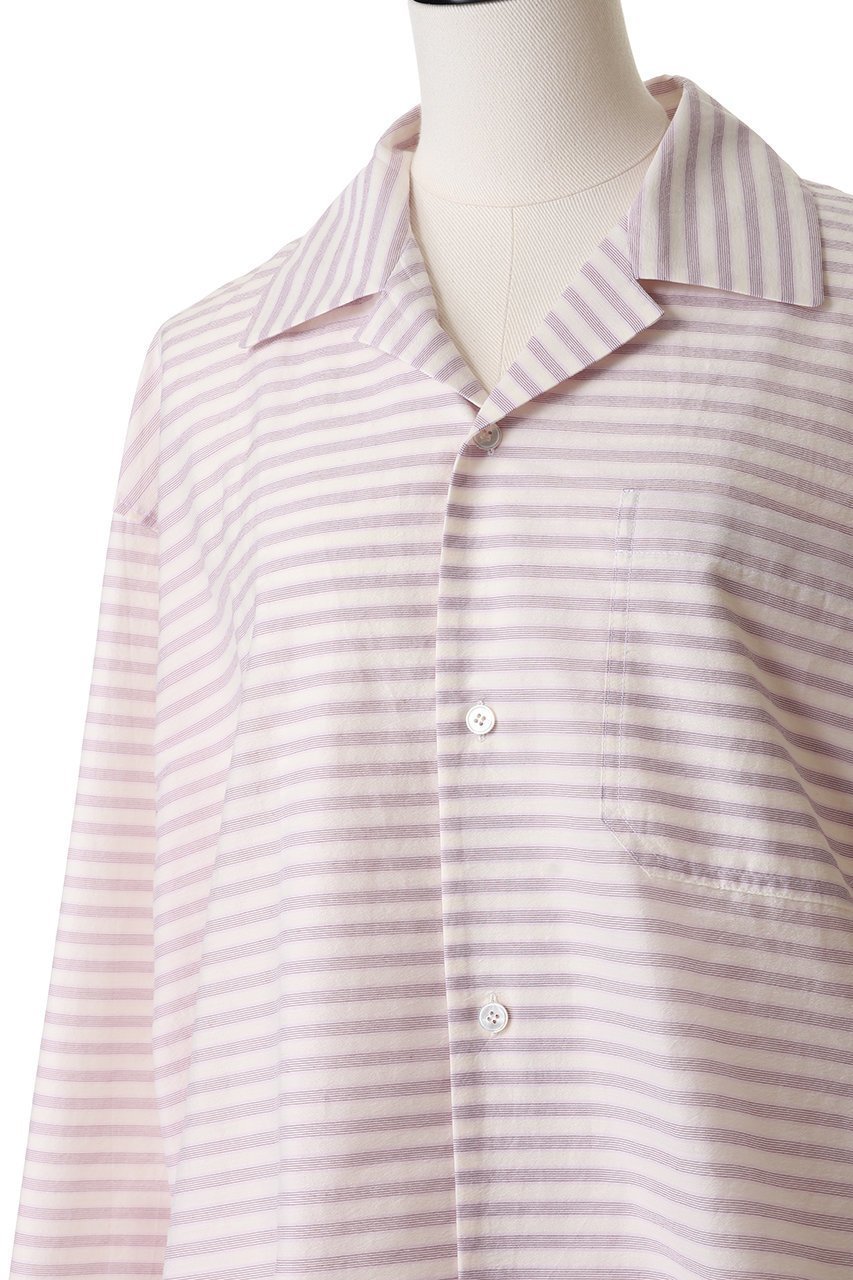 【ブラミンク/BLAMINK】のボーダーロングスリーブシャツ 人気、トレンドファッション・服の通販 founy(ファニー) ファッション Fashion レディースファッション Fashion for Women トップス・カットソー Cut & Sew Tops シャツ・ブラウス・オフィスカジュアル Elegant Blouses & Button-Ups スリーブ Sleeve, Long Sleeve / Short Sleeve ボーダー Border, Stripe ロング Long, Long-Length ワイド Wide, Wide Fit 夏 Summer 春 Spring S/S・春夏 SS, Spring/Summer, Warm Season 羽織 Haori, Light Jacket other-5|ID: prp329100004916985 ipo3291000000036865730