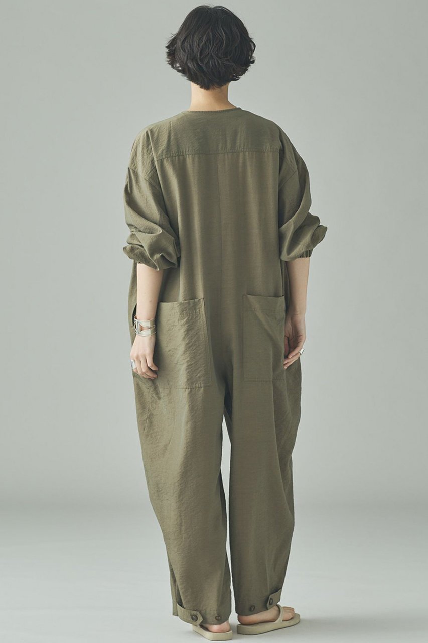 【カレンソロジー/Curensology】のナイロンセルロースオールインワン 人気、トレンドファッション・服の通販 founy(ファニー) 　ファッション　Fashion　レディースファッション　Fashion for Women　パンツ　Pants & Trousers　おすすめ　Recommended / Our Picks　アクセサリー　Fashion Accessories　シルク　Silk, 100% Silk　スポーティ　Sporty, Casual Athletic　タンブラー　Tumbler, Travel Mug　ドレープ　Drape, Draping Fabric　フロント　Front, Front Design　ポケット　Pocket, Pocket Detail　ミリタリー　Military, Army Style　ワッシャー　Washer, Crinkled Finish　other-4|ID: prp329100004916995 ipo3291000000036865982