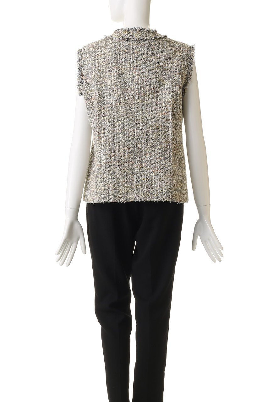 【エブール/ebure】のマルチツィード ノーカラージレ 人気、トレンドファッション・服の通販 founy(ファニー) 　ファッション　Fashion　レディースファッション　Fashion for Women　アウター　Coat / Outerwear Collection　レディースジャケット・軽アウター　Jackets　おすすめ　Recommended / Our Picks　イタリア　Italy　ジャケット　Jacket, Outerwear　セットアップ　Set-Up, Coordinated Outfit　ツイード／ツィード　Choker, Choker Necklace　デニム　Denim, Jeans Material　バイアス　Bias, Diagonal Cut　ベスト　Vest, Waistcoat　ポケット　Pocket, Pocket Detail　other-4|ID: prp329100004916999 ipo3291000000036866017