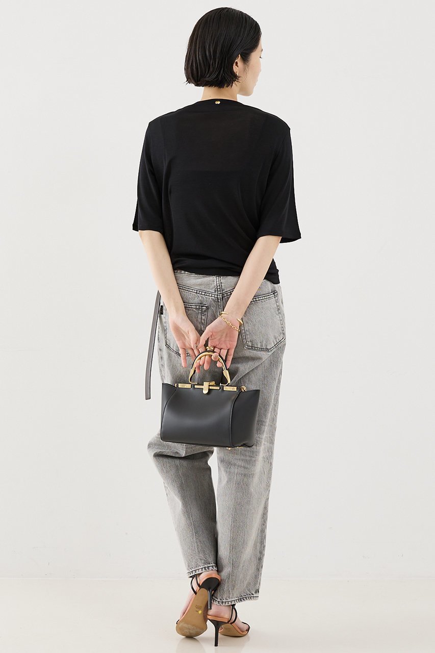 【ザ ストア バイ シー/THE STORE by C】のウォッシャブルシルクTee 人気、トレンドファッション・服の通販 founy(ファニー) 　ファッション　Fashion　レディースファッション　Fashion for Women　トップス・カットソー　Cut & Sew Tops　シャツ・ブラウス・オフィスカジュアル　Elegant Blouses & Button-Ups　ロングTシャツ・Tシャツ　Longline T-Shirts & Tees　カットソー・ベーシックTシャツ　Cut-and-Sewn Tops / Stretch Tees & Basics　エレガント 上品　Elegant　ショート　Short, Short Length　シルク　Silk, 100% Silk　スリーブ　Sleeve, Long Sleeve / Short Sleeve　センター　Center, Center Line　ドレープ　Drape, Draping Fabric　プレート　Plate, Dish　洗える　Machine Washable　other-4|ID: prp329100004917009 ipo3291000000036866495