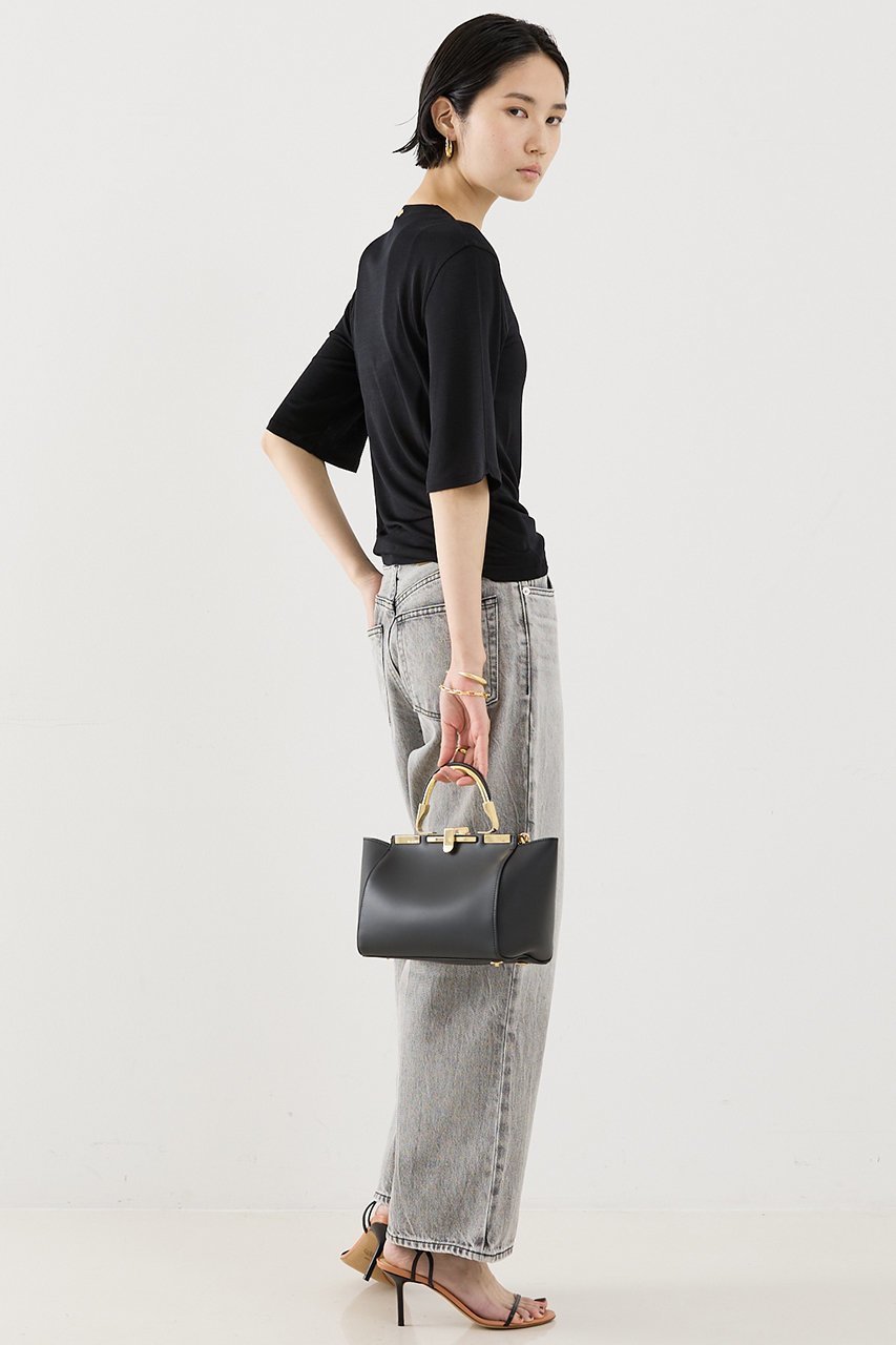 【ザ ストア バイ シー/THE STORE by C】のウォッシャブルシルクTee 人気、トレンドファッション・服の通販 founy(ファニー) 　ファッション　Fashion　レディースファッション　Fashion for Women　トップス・カットソー　Cut & Sew Tops　シャツ・ブラウス・オフィスカジュアル　Elegant Blouses & Button-Ups　ロングTシャツ・Tシャツ　Longline T-Shirts & Tees　カットソー・ベーシックTシャツ　Cut-and-Sewn Tops / Stretch Tees & Basics　エレガント 上品　Elegant　ショート　Short, Short Length　シルク　Silk, 100% Silk　スリーブ　Sleeve, Long Sleeve / Short Sleeve　センター　Center, Center Line　ドレープ　Drape, Draping Fabric　プレート　Plate, Dish　洗える　Machine Washable　other-5|ID: prp329100004917009 ipo3291000000036866496