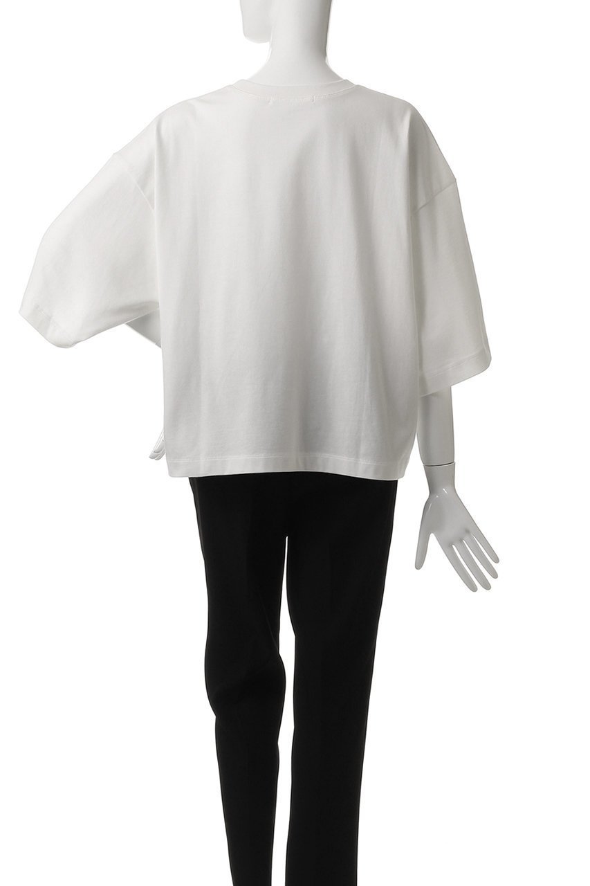 【プレインピープル/PLAIN PEOPLE】のアップリケ花モチーフTシャツ 人気、トレンドファッション・服の通販 founy(ファニー) ファッション Fashion レディースファッション Fashion for Women トップス・カットソー Cut & Sew Tops シャツ・ブラウス・オフィスカジュアル Elegant Blouses & Button-Ups ロングTシャツ・Tシャツ Longline T-Shirts & Tees カットソー・ベーシックTシャツ Cut-and-Sewn Tops / Stretch Tees & Basics アシンメトリー Asymmetrical Style ショート Short, Short Length スリーブ Sleeve, Long Sleeve / Short Sleeve フラワー Flower, Floral モチーフ Motif, Design Theme モノトーン Monotone, Black and White other-4|ID: prp329100004917013 ipo3291000000036866629