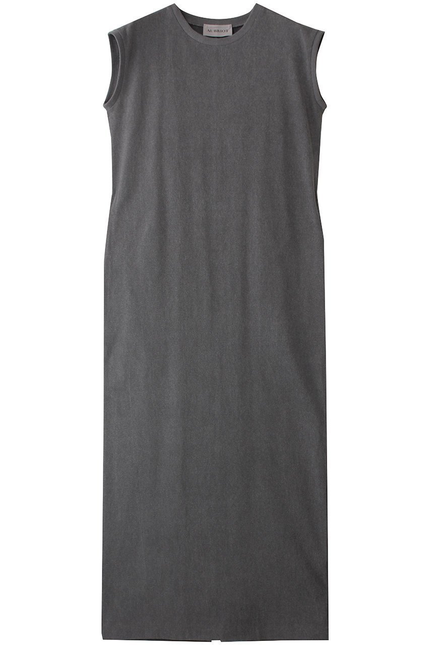 【オブリオ/AUBRIOT】のヴィンテージライク ジャージドレス 人気、トレンドファッション・服の通販 founy(ファニー) 　ファッション　Fashion　レディースファッション　Fashion for Women　ワンピース　Dresses　フォーマル・パーティードレス・結婚式用ドレス　Elegant & Casual Dresses　チュニック　Tunic Tops & Dresses　スリット　Slit, Slit Detail　チュニック　Tunic, Long Top　ベーシック　Basic, Essential　ロング　Long, Long-Length　ヴィンテージ　Vintage Style　 other-1|ID: prp329100004917032 ipo3291000000036866946