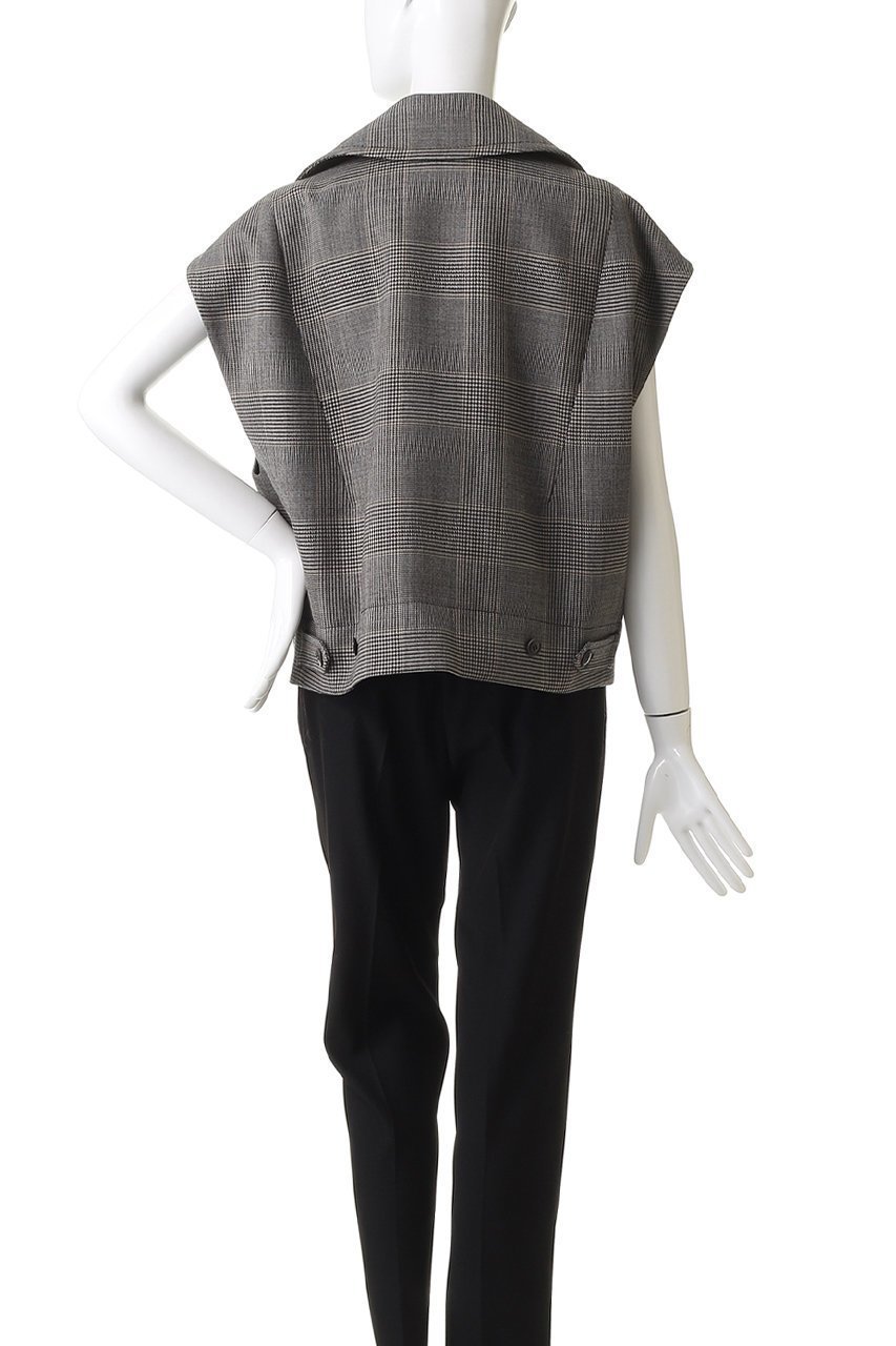 【デパリエ/DEPAREILLE】のグレンチェックジレ 人気、トレンドファッション・服の通販 founy(ファニー) 　ファッション　Fashion　レディースファッション　Fashion for Women　アウター　Coat / Outerwear Collection　レディースジャケット・軽アウター　Jackets　ショート　Short, Short Length　ジャケット　Jacket, Outerwear　チェック　Check, Plaid, Tartan　トレンド　Trend, Trending Now　バランス　Balance, Style Balance　ビッグ　Big, Oversized　ベスト　Vest, Waistcoat　other-4|ID: prp329100004917099 ipo3291000000036868262