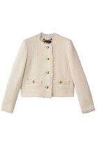 【マックスマーラ/Max Mara】の【Weekend Max Mara】AGAMI ツイードジャケット 人気、トレンドファッション・服の通販 founy(ファニー) ファッション Fashion レディースファッション Fashion for Women アウター Coat / Outerwear Collection レディースジャケット・軽アウター Jackets ショート Short, Short Length シルバー Silver, Metallic Silver ジャケット Jacket, Outerwear ツイード Twill, Twill Weave フォーマル Formal, Dressy マニッシュ Mannish, Boyish モダン Modern, Contemporary ラグジュアリー Luxury, Elegant リュクス Luxury, Elegant, High-End, Chic thumbnail エクリュ|ID: prp329100004917128 ipo3291000000036869175