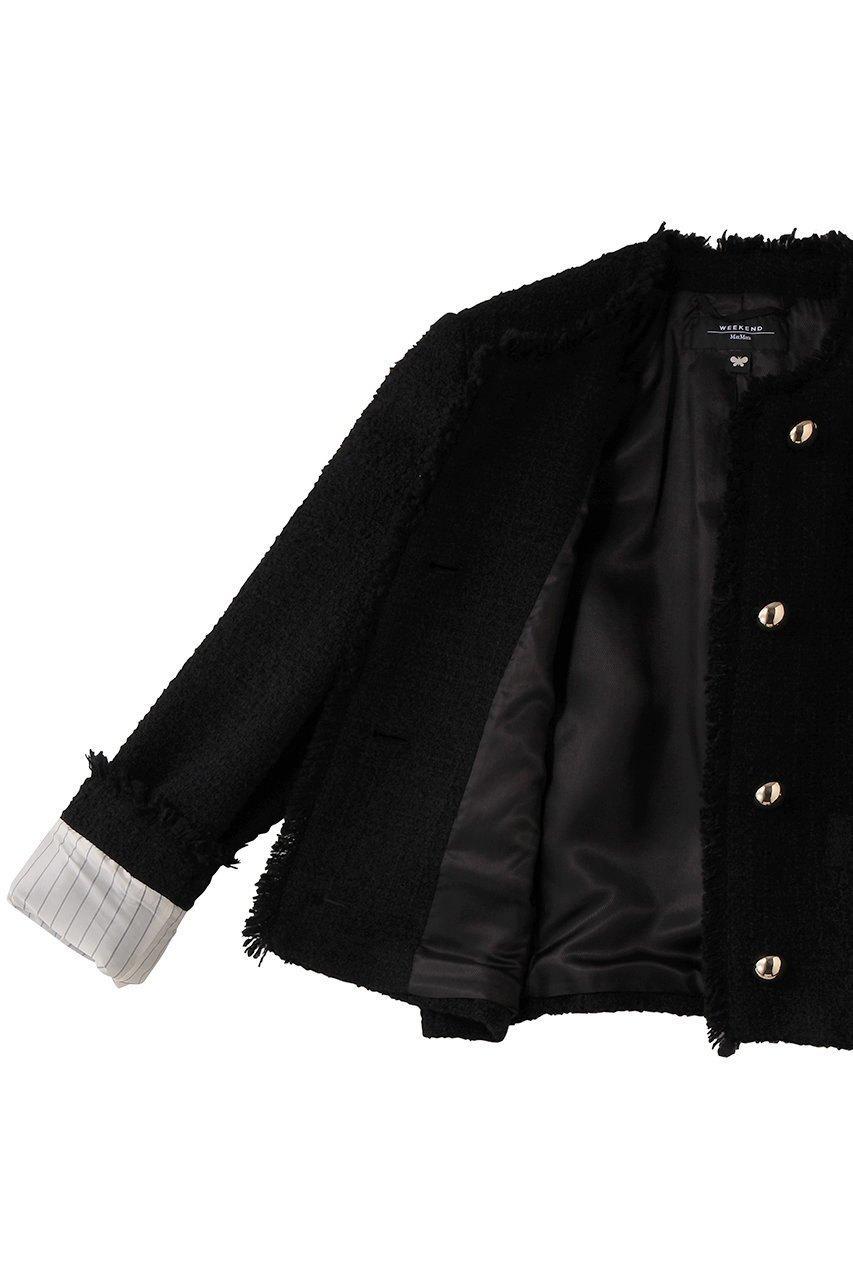 【マックスマーラ/Max Mara】の【Weekend Max Mara】AGAMI ツイードジャケット 人気、トレンドファッション・服の通販 founy(ファニー) 　ファッション　Fashion　レディースファッション　Fashion for Women　アウター　Coat / Outerwear Collection　レディースジャケット・軽アウター　Jackets　ショート　Short, Short Length　シルバー　Silver, Metallic Silver　ジャケット　Jacket, Outerwear　ツイード　Twill, Twill Weave　フォーマル　Formal, Dressy　マニッシュ　Mannish, Boyish　モダン　Modern, Contemporary　ラグジュアリー　Luxury, Elegant　リュクス　Luxury, Elegant, High-End, Chic　other-6|ID: prp329100004917128 ipo3291000000036869181