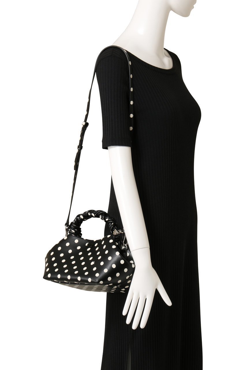 【ガニー/GANNI】のGanni Bou small バッグ ドットプリント 人気、トレンドファッション・服の通販 founy(ファニー) 　ファッション　Fashion　レディースファッション　Fashion for Women　バッグ　Bags　アクセサリー　Fashion Accessories　シルバー　Silver, Metallic Silver　シンプル　Simple, Minimal　デニム　Denim, Jeans Material　ドット　Polka Dot, Dot Pattern　プリント　Print, Printed Pattern　リュクス　Luxury, Elegant, High-End, Chic　other-2|ID: prp329100004917130 ipo3291000000036869198
