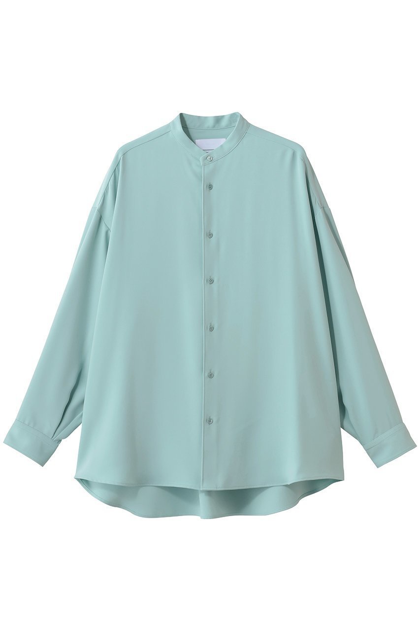 【グラフペーパー/Graphpaper】のSatin Oversized Band Collor Shirt 人気、トレンドファッション・服の通販 founy(ファニー) ファッション Fashion レディースファッション Fashion for Women トップス・カットソー Cut & Sew Tops シャツ・ブラウス・オフィスカジュアル Elegant Blouses & Button-Ups サテン Satin, Glossy Fabric スタイリッシュ Stylish, Fashionable スリーブ Sleeve, Long Sleeve / Short Sleeve ロング Long, Long-Length エレガント 上品 Elegant 羽織 Haori, Light Jacket other-1|ID: prp329100004917152 ipo3291000000036869380