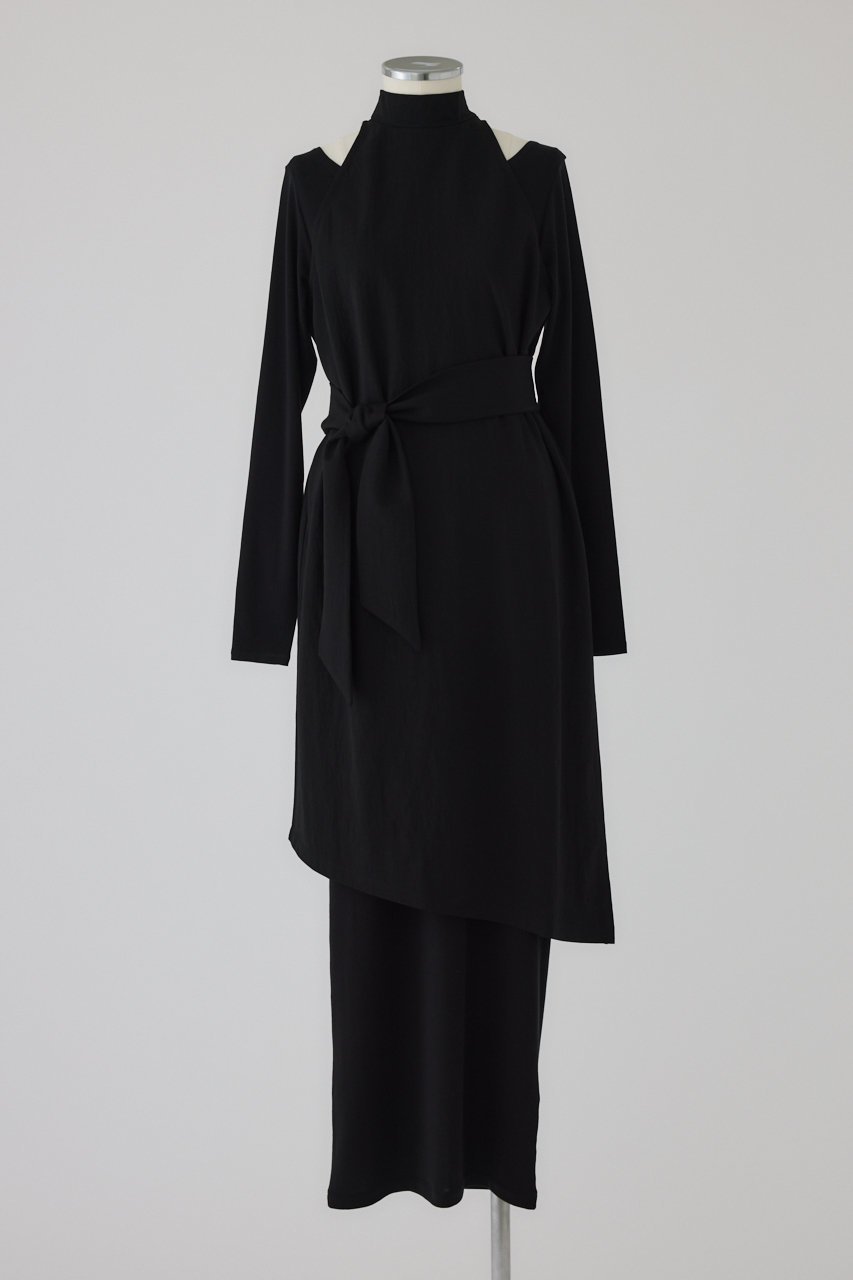 【リムアーク/RIM.ARK】のLayered set OP/ワンピース 人気、トレンドファッション・服の通販 founy(ファニー) 　ファッション　Fashion　レディースファッション　Fashion for Women　ワンピース　Dresses　チュニック　Tunic Tops & Dresses　アクセサリー　Fashion Accessories　アシンメトリー　Asymmetrical Style　インナー　Innerwear　カッティング　Cutting Detail　ショルダー　Shoulder, Shoulder Strap　シンプル　Simple, Minimal　チュニック　Tunic, Long Top　ヘムライン　Hemline, Bottom Cut　ロング　Long, Long-Length　 other-1|ID: prp329100004917255 ipo3291000000036871024