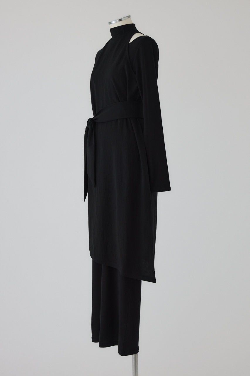 【リムアーク/RIM.ARK】のLayered set OP/ワンピース 人気、トレンドファッション・服の通販 founy(ファニー) 　ファッション　Fashion　レディースファッション　Fashion for Women　ワンピース　Dresses　チュニック　Tunic Tops & Dresses　アクセサリー　Fashion Accessories　アシンメトリー　Asymmetrical Style　インナー　Innerwear　カッティング　Cutting Detail　ショルダー　Shoulder, Shoulder Strap　シンプル　Simple, Minimal　チュニック　Tunic, Long Top　ヘムライン　Hemline, Bottom Cut　ロング　Long, Long-Length　other-2|ID: prp329100004917255 ipo3291000000036871030