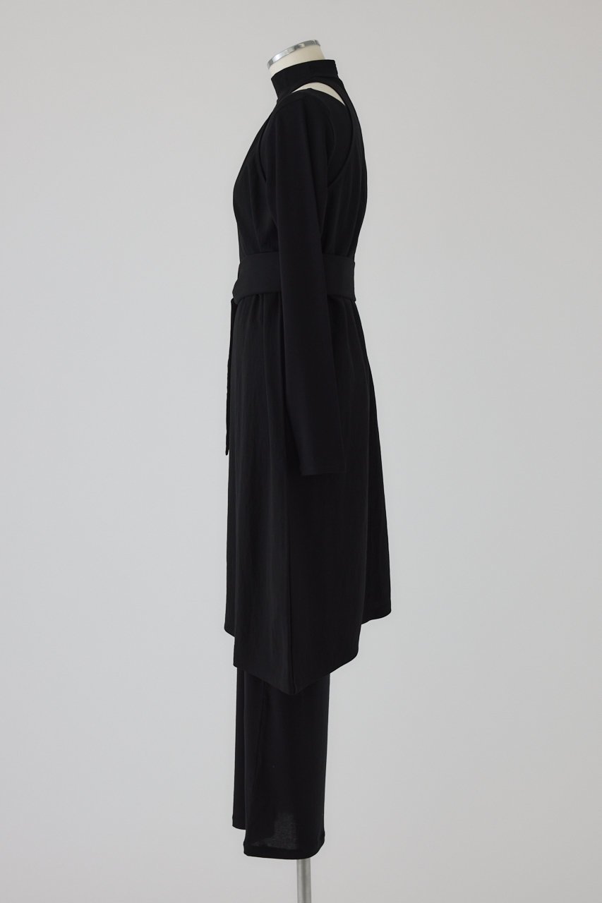 【リムアーク/RIM.ARK】のLayered set OP/ワンピース 人気、トレンドファッション・服の通販 founy(ファニー) 　ファッション　Fashion　レディースファッション　Fashion for Women　ワンピース　Dresses　チュニック　Tunic Tops & Dresses　アクセサリー　Fashion Accessories　アシンメトリー　Asymmetrical Style　インナー　Innerwear　カッティング　Cutting Detail　ショルダー　Shoulder, Shoulder Strap　シンプル　Simple, Minimal　チュニック　Tunic, Long Top　ヘムライン　Hemline, Bottom Cut　ロング　Long, Long-Length　other-3|ID: prp329100004917255 ipo3291000000036871031