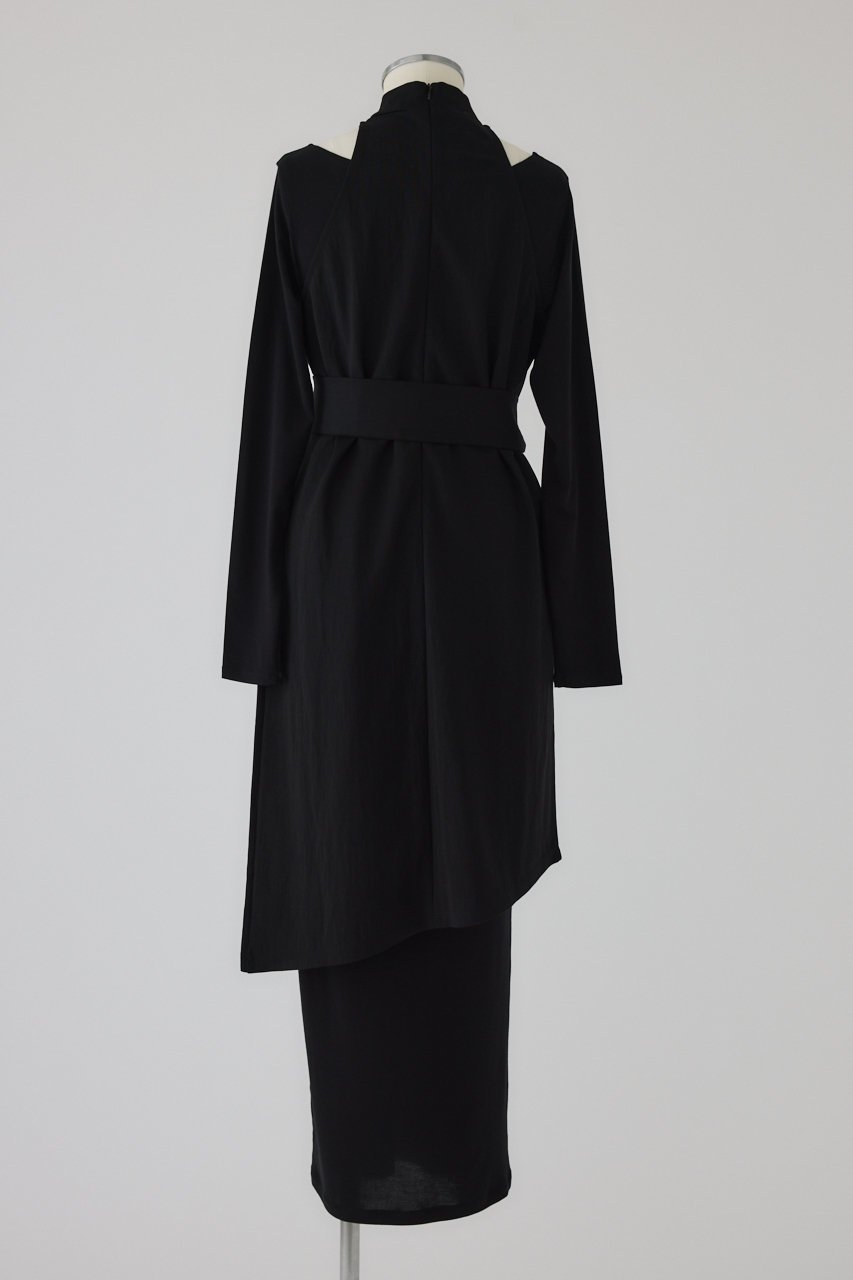 【リムアーク/RIM.ARK】のLayered set OP/ワンピース 人気、トレンドファッション・服の通販 founy(ファニー) 　ファッション　Fashion　レディースファッション　Fashion for Women　ワンピース　Dresses　チュニック　Tunic Tops & Dresses　アクセサリー　Fashion Accessories　アシンメトリー　Asymmetrical Style　インナー　Innerwear　カッティング　Cutting Detail　ショルダー　Shoulder, Shoulder Strap　シンプル　Simple, Minimal　チュニック　Tunic, Long Top　ヘムライン　Hemline, Bottom Cut　ロング　Long, Long-Length　other-4|ID: prp329100004917255 ipo3291000000036871033