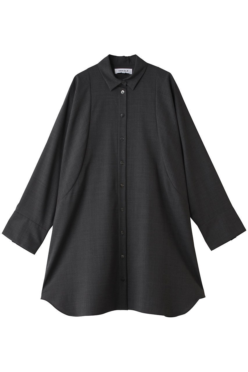 【エンフォルド/ENFOLD】のSHAPE LONG-SHIRT 人気、トレンドファッション・服の通販 founy(ファニー) 　ファッション　Fashion　レディースファッション　Fashion for Women　トップス・カットソー　Cut & Sew Tops　シャツ・ブラウス・オフィスカジュアル　Elegant Blouses & Button-Ups　おすすめ　Recommended / Our Picks　シェイプ　Shape, Slim Fit　ショルダー　Shoulder, Shoulder Strap　ストレッチ　Stretch, Stretchy Fabric　スリーブ　Sleeve, Long Sleeve / Short Sleeve　セットアップ　Set-Up, Coordinated Outfit　リラックス　Relax, Relaxed Fit　ルーズ　Loose, Oversized　ロング　Long, Long-Length　ワイド　Wide, Wide Fit　 other-1|ID: prp329100004917280 ipo3291000000036871416