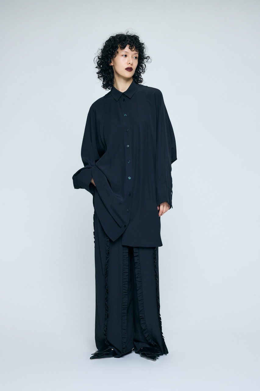 【エンフォルド/ENFOLD】のFRILL TROUSERS 人気、トレンドファッション・服の通販 founy(ファニー) 　ファッション　Fashion　レディースファッション　Fashion for Women　パンツ　Pants & Trousers　おすすめ　Recommended / Our Picks　シェイプ　Shape, Slim Fit　セットアップ　Set-Up, Coordinated Outfit　バランス　Balance, Style Balance　フリル　Frill, Ruffle　ベーシック　Basic, Essential　リラックス　Relax, Relaxed Fit　ロング　Long, Long-Length　ワイド　Wide, Wide Fit　other-3|ID: prp329100004917282 ipo3291000000036871433