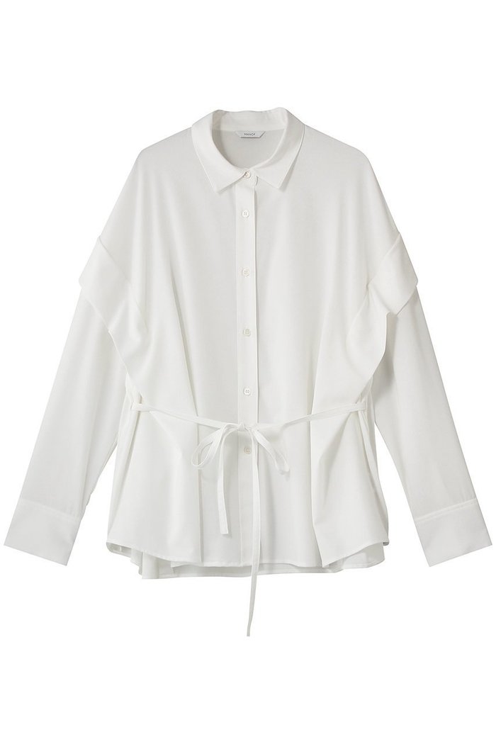 【マノフ/MANOF】のSHOULDER TUCK SHIRTSトップス インテリア・キッズ・メンズ・レディースファッション・服の通販 founy(ファウニー) https://founy.com/ ファッション Fashion レディースファッション Fashion for Women トップス・カットソー Cut & Sew Tops シャツ・ブラウス・オフィスカジュアル Elegant Blouses & Button-Ups シアー Sheer, See-Through スリーブ Sleeve, Long Sleeve / Short Sleeve ロング Long, Long-Length |ID: prp329100004917306 ipo3291000000036871712