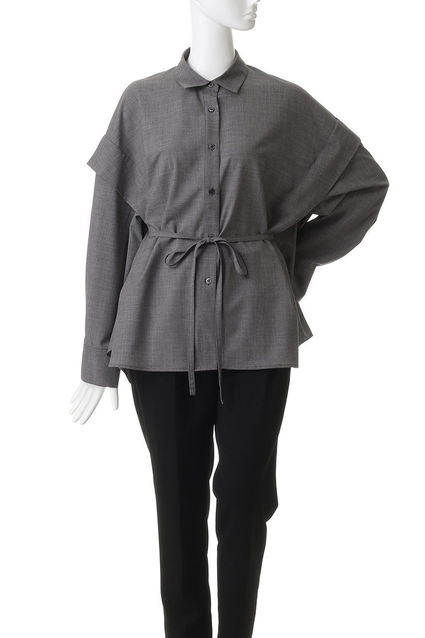 【マノフ/MANOF】のSHOULDER TUCK SHIRTSトップス 人気、トレンドファッション・服の通販 founy(ファニー) ファッション Fashion レディースファッション Fashion for Women トップス・カットソー Cut & Sew Tops シャツ・ブラウス・オフィスカジュアル Elegant Blouses & Button-Ups シアー Sheer, See-Through スリーブ Sleeve, Long Sleeve / Short Sleeve ロング Long, Long-Length other-2|ID: prp329100004917306 ipo3291000000036871718