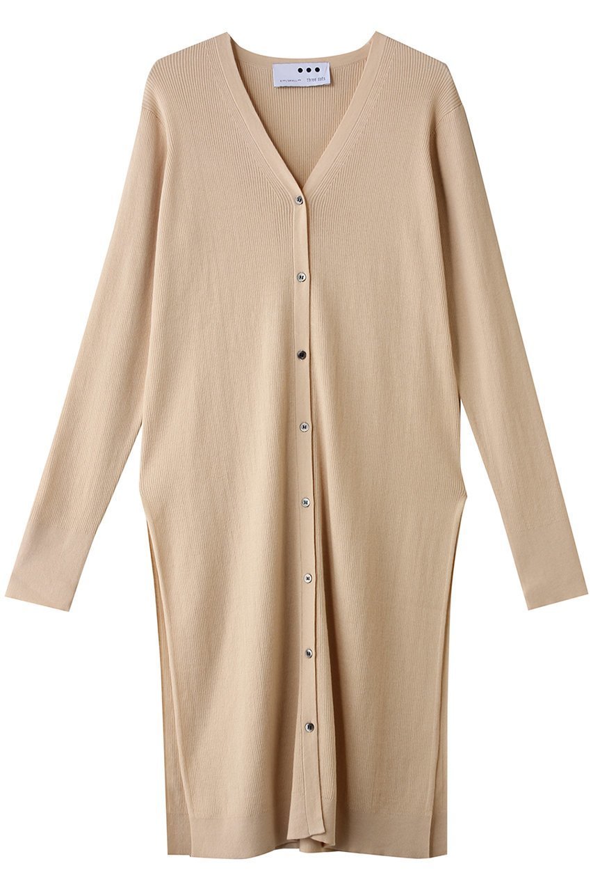 【スリー ドッツ/three dots】のサンディコットン ロングカーディガン インテリア・キッズ・メンズ・レディースファッション・服の通販 founy(ファニー) 　ファッション　Fashion　レディースファッション　Fashion for Women　トップス・カットソー　Cut & Sew Tops　カーディガン・羽織り　Layered Style Cardigans　シャツ・ブラウス・オフィスカジュアル　Elegant Blouses & Button-Ups　ロングTシャツ・Tシャツ　Longline T-Shirts & Tees　カットソー・ベーシックTシャツ　Cut-and-Sewn Tops / Stretch Tees & Basics　おすすめ　Recommended / Our Picks　カーディガン　Cardigan, Knitwear　スリット　Slit, Slit Detail　リラックス　Relax, Relaxed Fit　ロング　Long, Long-Length　ティントピンク|ID: prp329100004917316 ipo3291000000036871876