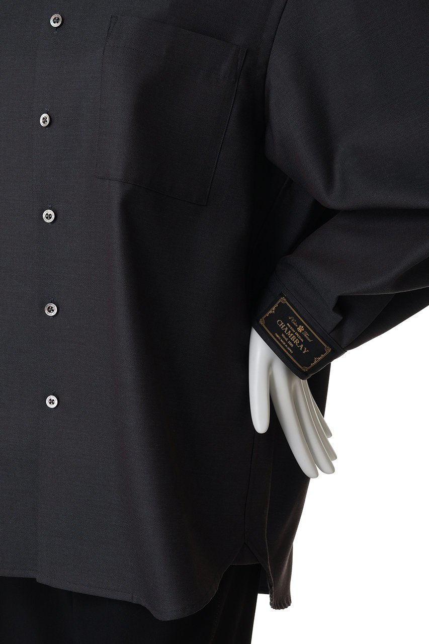 【メゾンスペシャル/MAISON SPECIAL】の【UNISEX】72/2 4色シャンブレーウールシャツ 人気、トレンドファッション・服の通販 founy(ファニー) 　ファッション　Fashion　レディースファッション　Fashion for Women　トップス・カットソー　Cut & Sew Tops　シャツ・ブラウス・オフィスカジュアル　Elegant Blouses & Button-Ups　ユニセックス　Unisex, Genderless　スリーブ　Sleeve, Long Sleeve / Short Sleeve　リュクス　Luxury, Elegant, High-End, Chic　ロング　Long, Long-Length　other-5|ID: prp329100004917322 ipo3291000000036872041