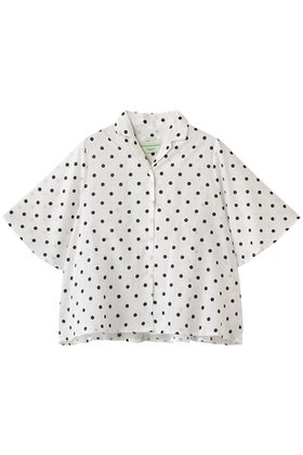 【クチュールドアダム/COUTURE D'ADAM】のポルカドットオープンカラーシャツ 人気、トレンドファッション・服の通販 founy(ファニー) ファッション Fashion レディースファッション Fashion for Women トップス・カットソー Cut & Sew Tops シャツ・ブラウス・オフィスカジュアル Elegant Blouses & Button-Ups インド Indian Textile インナー Innerwear クラシック Classic, Timeless Style ショート Short, Short Length ジャケット Jacket, Outerwear スリーブ Sleeve, Long Sleeve / Short Sleeve リラックス Relax, Relaxed Fit |ID:prp329100004917335