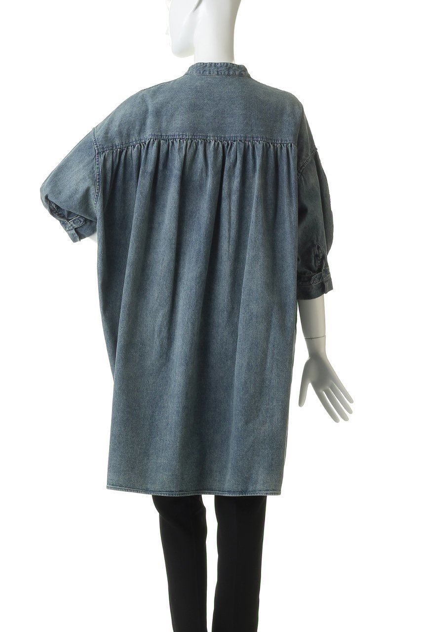 【ウィムガゼット/Whim Gazette】のDENIM刺繍チュニックシャツ 人気、トレンドファッション・服の通販 founy(ファニー) 　ファッション　Fashion　レディースファッション　Fashion for Women　トップス・カットソー　Cut & Sew Tops　シャツ・ブラウス・オフィスカジュアル　Elegant Blouses & Button-Ups　クラシカル　Classical, Vintage-Inspired　ショルダー　Shoulder, Shoulder Strap　スタンド　Stand Collar, Upright Stand　スリーブ　Sleeve, Long Sleeve / Short Sleeve　チュニック　Tunic, Long Top　デニム　Denim, Jeans Material　ドロップ　Drop Shoulder, Dropped Style　バランス　Balance, Style Balance　フロント　Front, Front Design　ユーズド　Used, Vintage-Look　ロング　Long, Long-Length　ワンポイント　One Point, Statement Accent　other-4|ID: prp329100004917336 ipo3291000000036872319