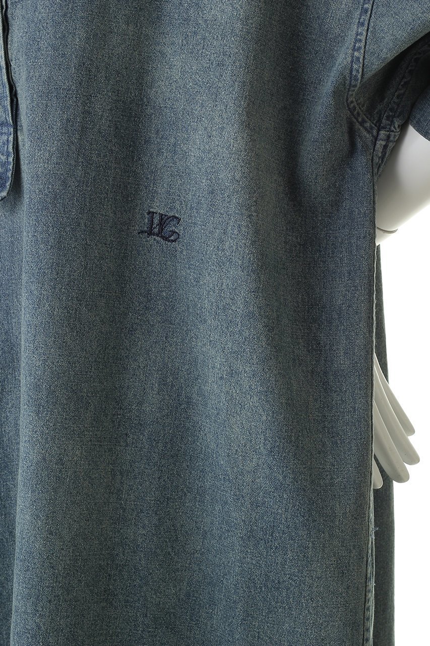 【ウィムガゼット/Whim Gazette】のDENIM刺繍チュニックシャツ 人気、トレンドファッション・服の通販 founy(ファニー) 　ファッション　Fashion　レディースファッション　Fashion for Women　トップス・カットソー　Cut & Sew Tops　シャツ・ブラウス・オフィスカジュアル　Elegant Blouses & Button-Ups　クラシカル　Classical, Vintage-Inspired　ショルダー　Shoulder, Shoulder Strap　スタンド　Stand Collar, Upright Stand　スリーブ　Sleeve, Long Sleeve / Short Sleeve　チュニック　Tunic, Long Top　デニム　Denim, Jeans Material　ドロップ　Drop Shoulder, Dropped Style　バランス　Balance, Style Balance　フロント　Front, Front Design　ユーズド　Used, Vintage-Look　ロング　Long, Long-Length　ワンポイント　One Point, Statement Accent　other-5|ID: prp329100004917336 ipo3291000000036872320