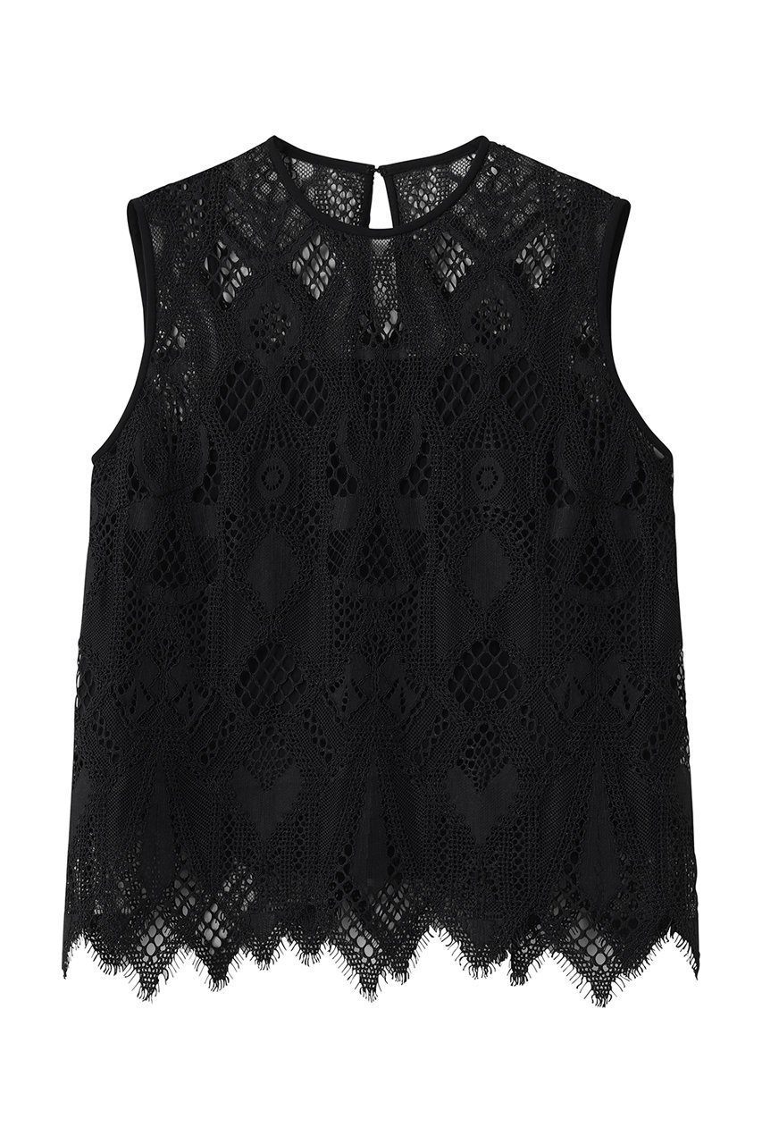 【ドメル/DOMELLE】のジオメトリック レース ブラウス 人気、トレンドファッション・服の通販 founy(ファニー) ファッション Fashion レディースファッション Fashion for Women トップス・カットソー Cut & Sew Tops キャミソール&ノースリーブ Camisoles & Sleeveless Tops シャツ・ブラウス・オフィスカジュアル Elegant Blouses & Button-Ups インナー Innerwear キャミソール Camisole, Spaghetti Strap Top ジャケット Jacket, Outerwear セットアップ Set-Up, Coordinated Outfit ネップ Nepp, Slub Yarn ノースリーブ Sleeveless, No-Sleeve ブルゾン Blouson, Bomber Jacket モチーフ Motif, Design Theme レース Lace, Lace Fabric other-1|ID: prp329100004917339 ipo3291000000036872434