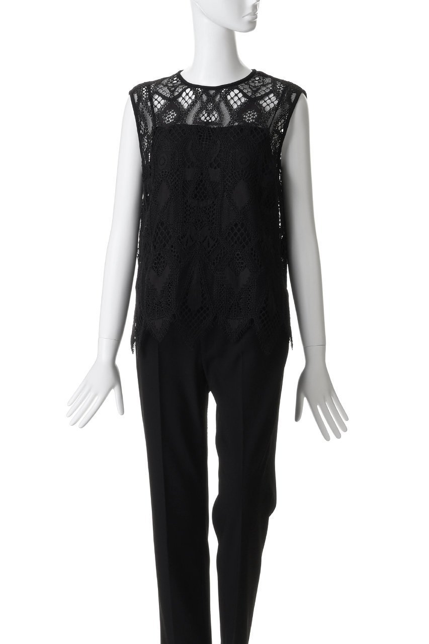 【ドメル/DOMELLE】のジオメトリック レース ブラウス 人気、トレンドファッション・服の通販 founy(ファニー) ファッション Fashion レディースファッション Fashion for Women トップス・カットソー Cut & Sew Tops キャミソール&ノースリーブ Camisoles & Sleeveless Tops シャツ・ブラウス・オフィスカジュアル Elegant Blouses & Button-Ups インナー Innerwear キャミソール Camisole, Spaghetti Strap Top ジャケット Jacket, Outerwear セットアップ Set-Up, Coordinated Outfit ネップ Nepp, Slub Yarn ノースリーブ Sleeveless, No-Sleeve ブルゾン Blouson, Bomber Jacket モチーフ Motif, Design Theme レース Lace, Lace Fabric other-2|ID: prp329100004917339 ipo3291000000036872439